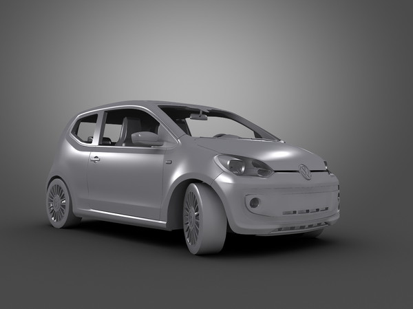 volkswagen car 3d obj - Volkswagen Up (2013)... by Swan3DStudios